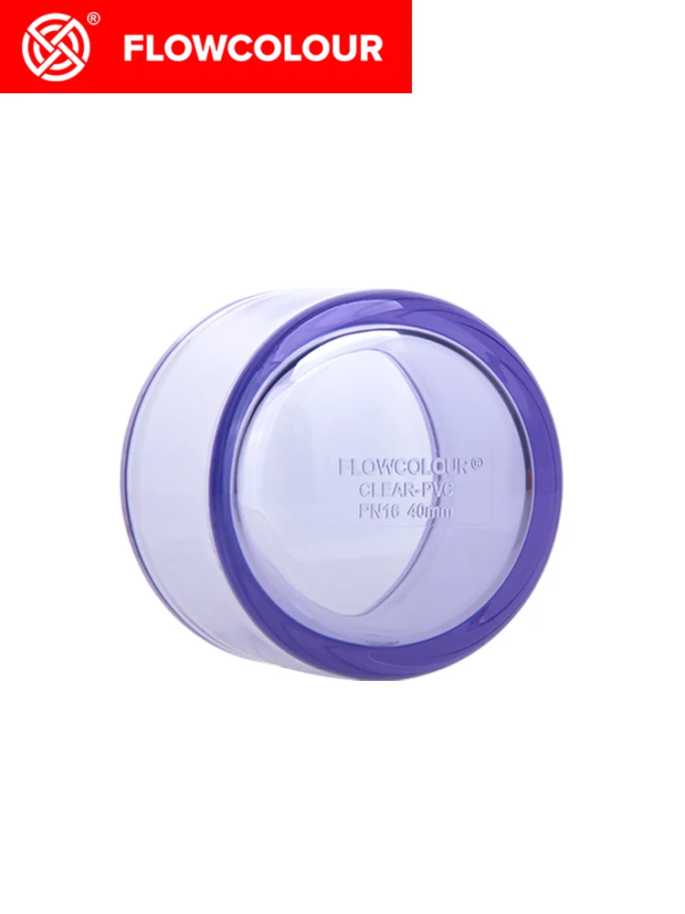 

Flow Colour Aquarium Clear-PVC End Cap UPVC DN10/50 industrial Standards Deposition for Marine Fish Tank Coral Reef