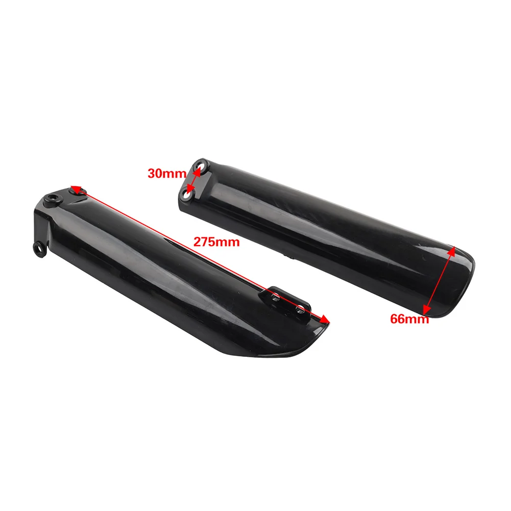 1 Pair Round Black Front Fork Leg Guards Protector Slider Cover Plastic For 140Cc 160Cc 4-stroke Pit bike PB1158