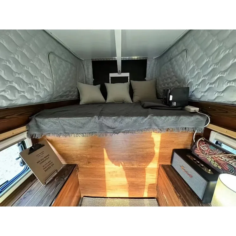 Lightweight Pop-Up Slide-In Truck Camper , Off-Grid Adventure Overland Pickup Camper Module