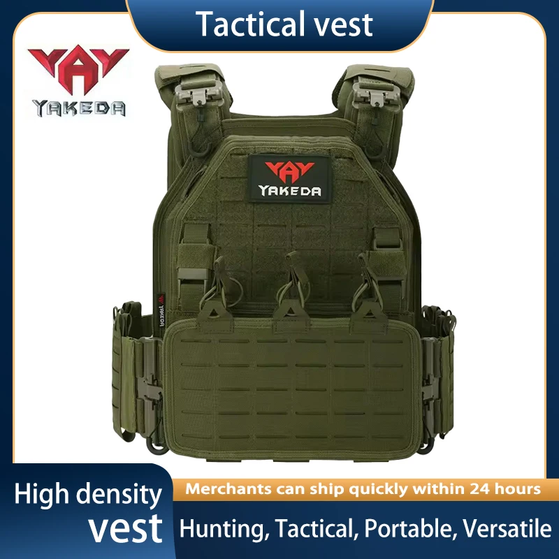 YAKEDA 6094 Modular Combat Vest Laser-Cut MOLLE Adjustable Cummerbund Enhanced Mobility for Special Forces/Field Ops