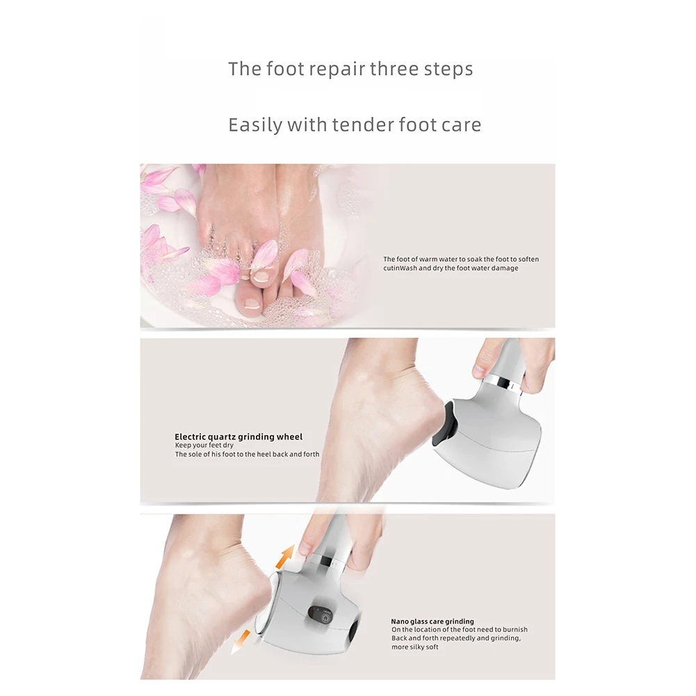 B98A-Multi-Function Electric Foot Grinder Dual Grinding Head Callus Pedicure Machine Home Use Pedicure Machine For Pedicure