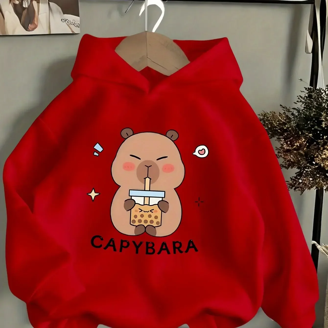 ملابس الأطفال كابيباراس اللطيفة للخريف والشتاء كاواي مريحة سترات شتوية دافئة عصرية للأولاد والبنات #3