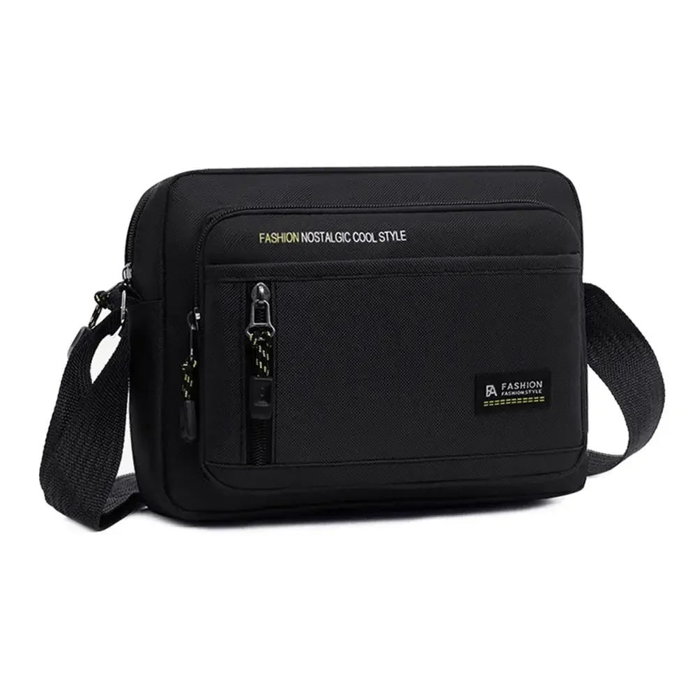 

Casual Oxford Cloth Men Shoulder Bag Waterproof Large Capacity Crossbody Bags Leisure Multi Functional Tote Bag Outdoor Travel