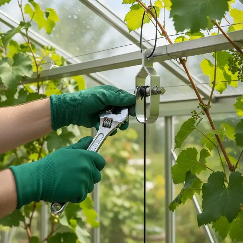 Heavy Duty Wire Tightener Silver Galvanised Cable Tensioner Wire Buckle Farm For Secure Barbed Wire Greenhouses Grape Vines