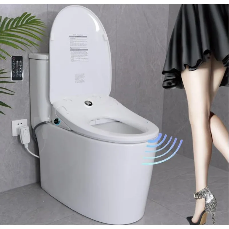 

Electric Bidet Toilet Seat Lid , Auto Open/Close Lid & Seat with Radar Sensor, Warm Water Warm Air Dryer, Heated Seat