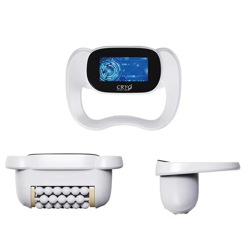 Rodillo masajeador de relajación muscular portátil 9D LED rotación 360 drenaje linfático levantamiento de la piel máquina para aliviar el dolor