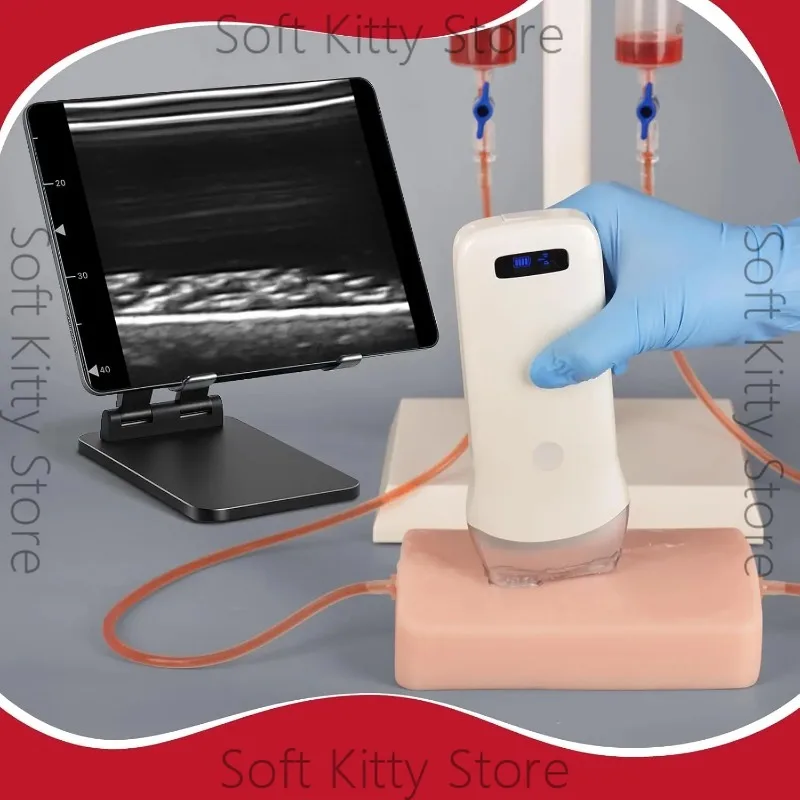 Ultrasound Guided Vascular Puncture Model Ultrasound Simulation of Blood Circulation Ultrasound Puncture Injection Training Pad