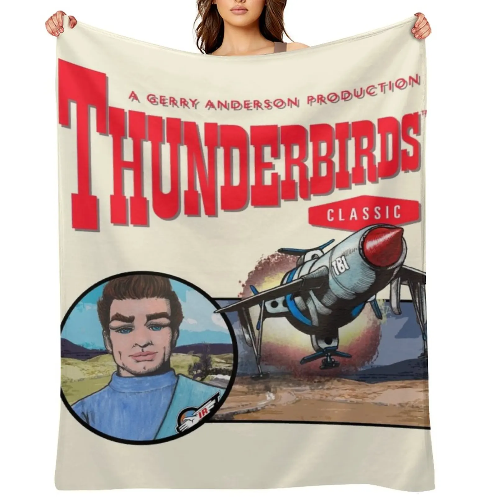

My first piece of Gerry Anderson Thunderbirds fan art. Throw Blanket Personalized Gift Decorative Sofa For Baby Blankets
