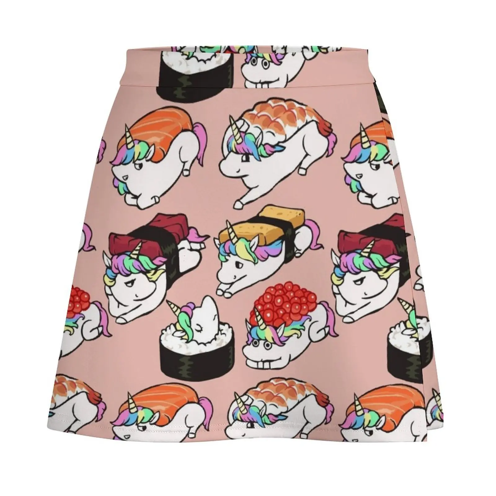 Sushi Unicorn Mini Skirt korean fashion Women's summer dress luxury clothes women mini skirt