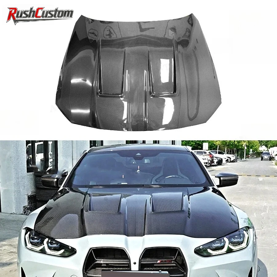 

Carbon Fibre Car Front Bumper Engine Hood Bonnet Vent Cover For BMW G80 G81 M3 G82 G83 M4 2021+ Parts Upgrade Body kit