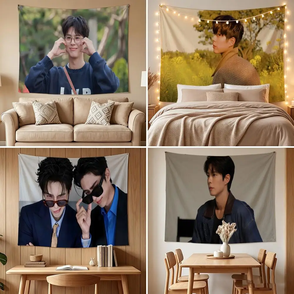 P-Park Bo-G-Gum Tapestry Custom Living Bedroom Party Dormitory Interior Wall Bohemian Decoration Attached Clip