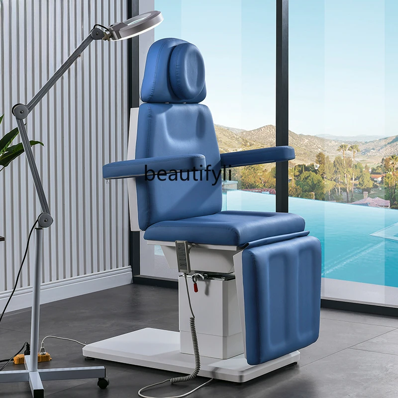 Rotatable Electric Beauty Bed Micro-Finishing Surgery Chair Plastic Injection Bed Massage Pedicure Beauty Salon