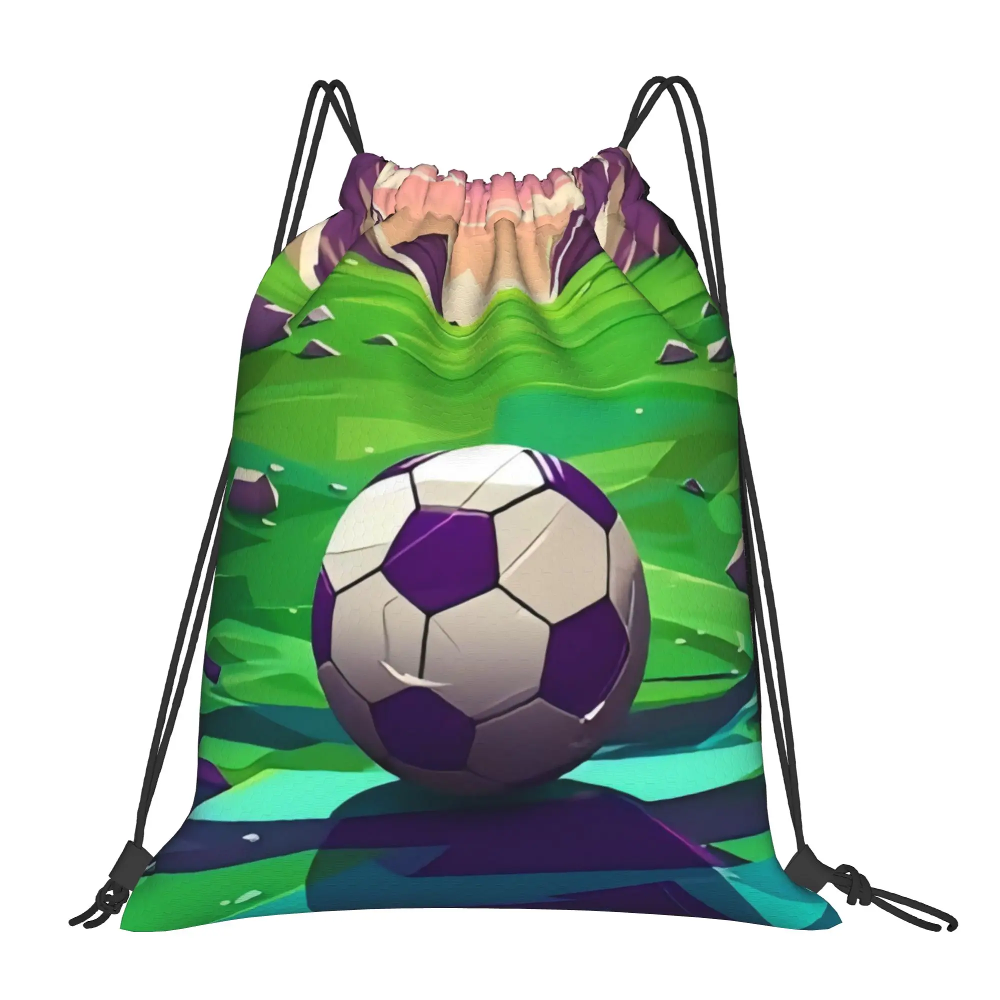 Soccer Football Fan Merch 70  Portable Shopping Drawstring Backpack Riding Backpack Gym Clothes Drawstring Bags