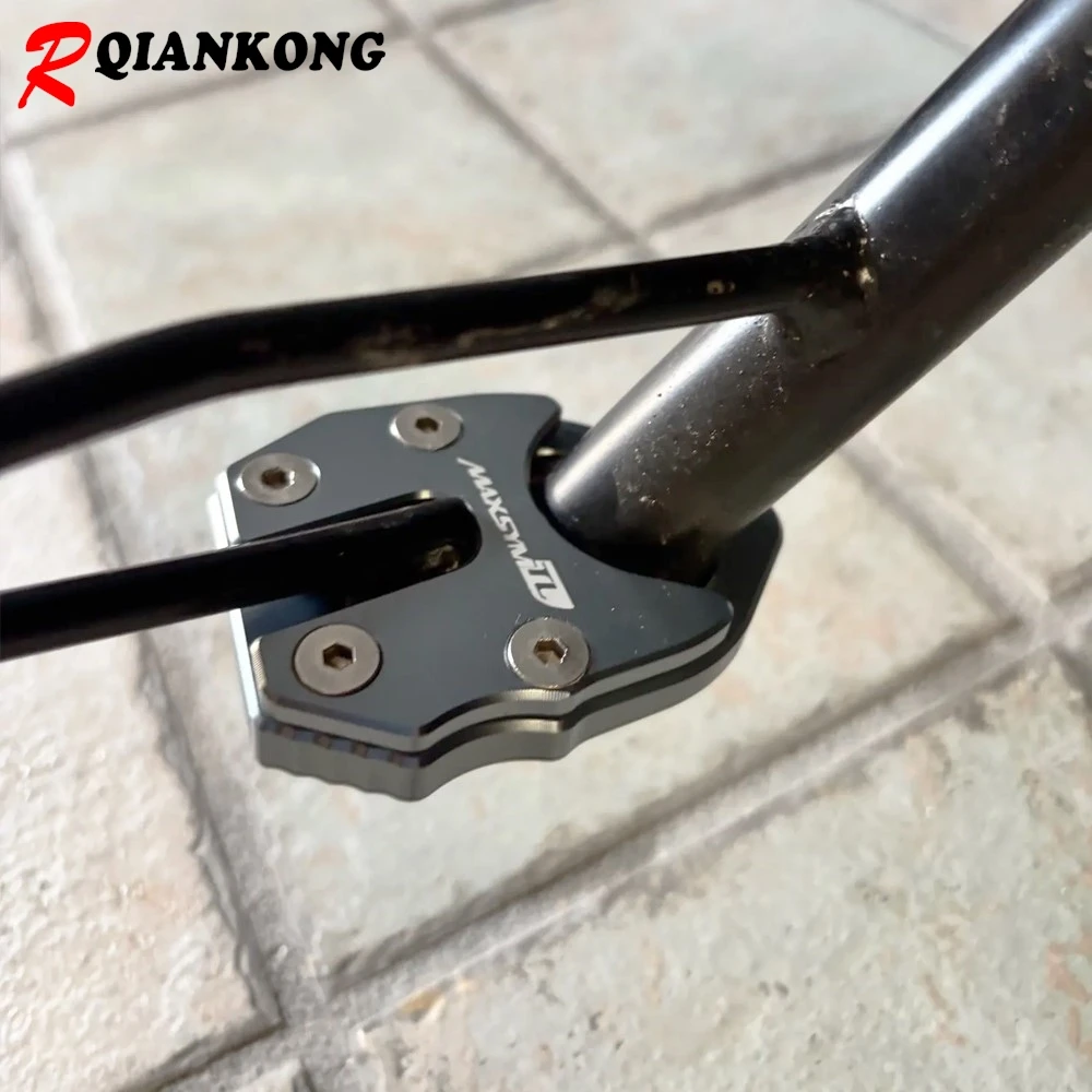 Motorcycle Kickstand Foot Side Stand Extension Enlarger Support Plate Pad For SYM Maxsym TL500 TL508 MAXSYM TL 500 508 2019-2026