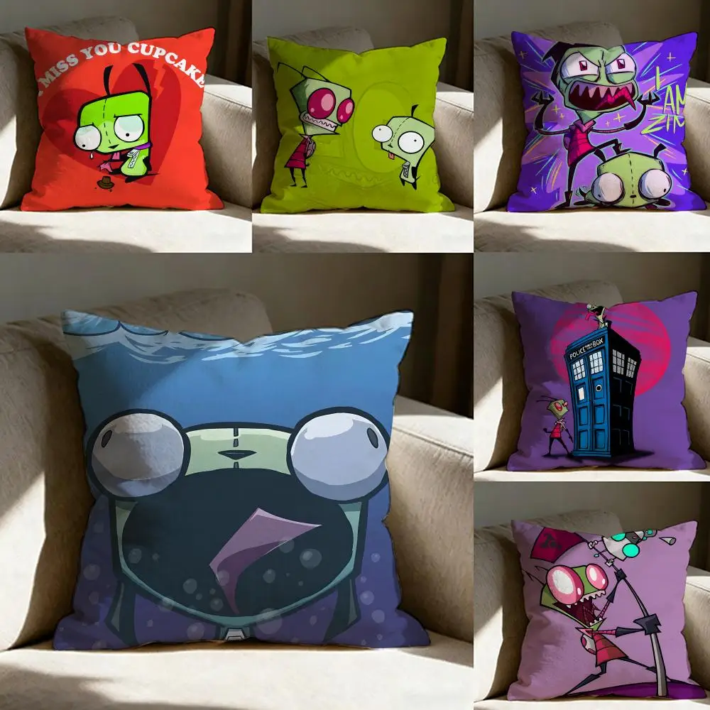 I-Invader GAME Z-Zim Pillow Case Pillowcase, Double-sided Printed, Sofa Cushion, Bedroom Headboard Pillow