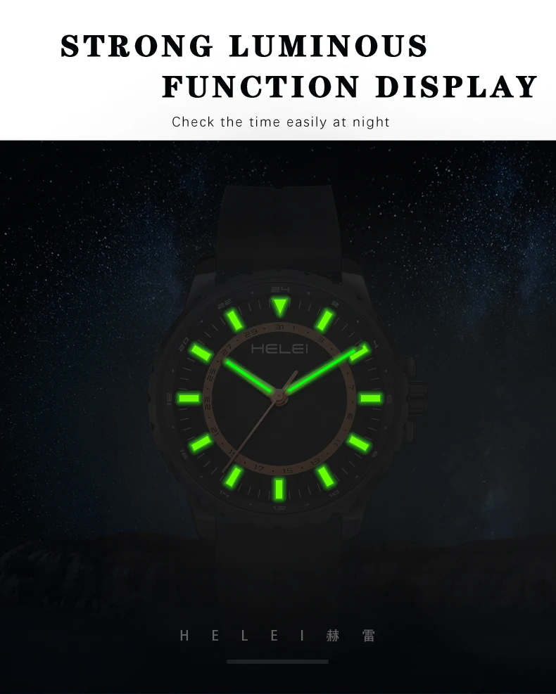 ساعة يد بسوار من الجلد الطبيعي للرجال ، ساعة كوارتز رياضية غير رسمية ، تاريخ ، موضة جديدة