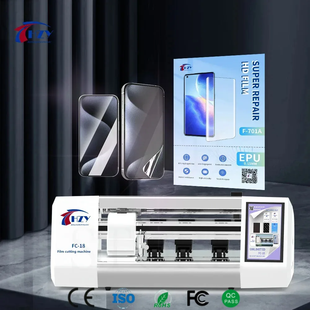 

HZY F-701A Гибкая гидрогелевая пленка HD 50 шт. Защитная пленка для ЖК-экрана мобильного телефона для Mini140 Интеллектуальная машина для резки пленки