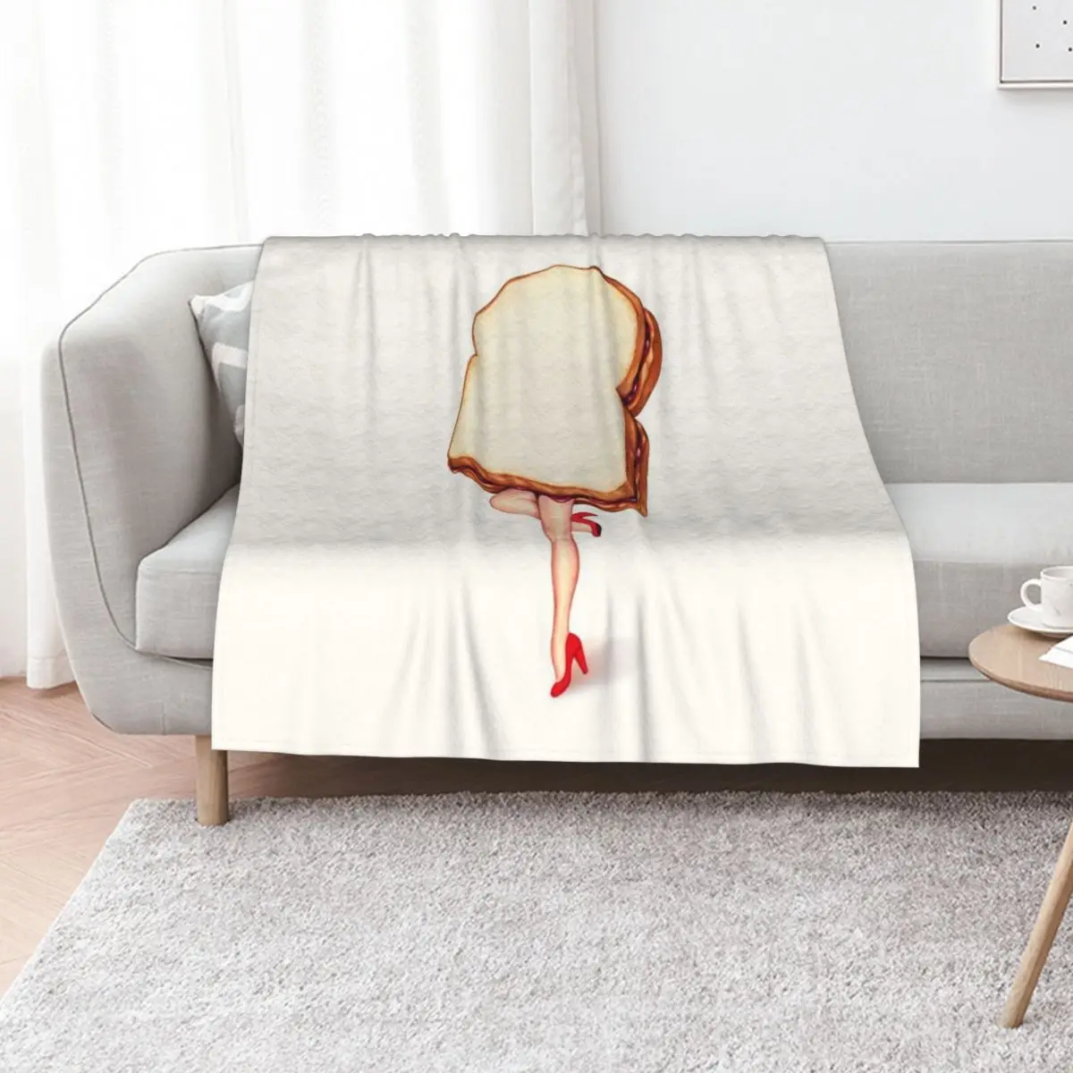 

Peanut Butter & Jelly Pin-Up Throw Blanket Decorative Sofas Camping Nap wednesday Blankets