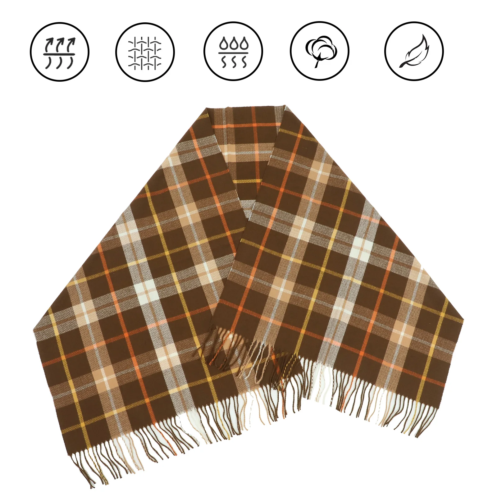 

Thickened Warm Coffee Lady Neck Wrap Color Scarfs For Winter Neck Women Collar Wrap Shawl Women Pretty Scarf Scarf