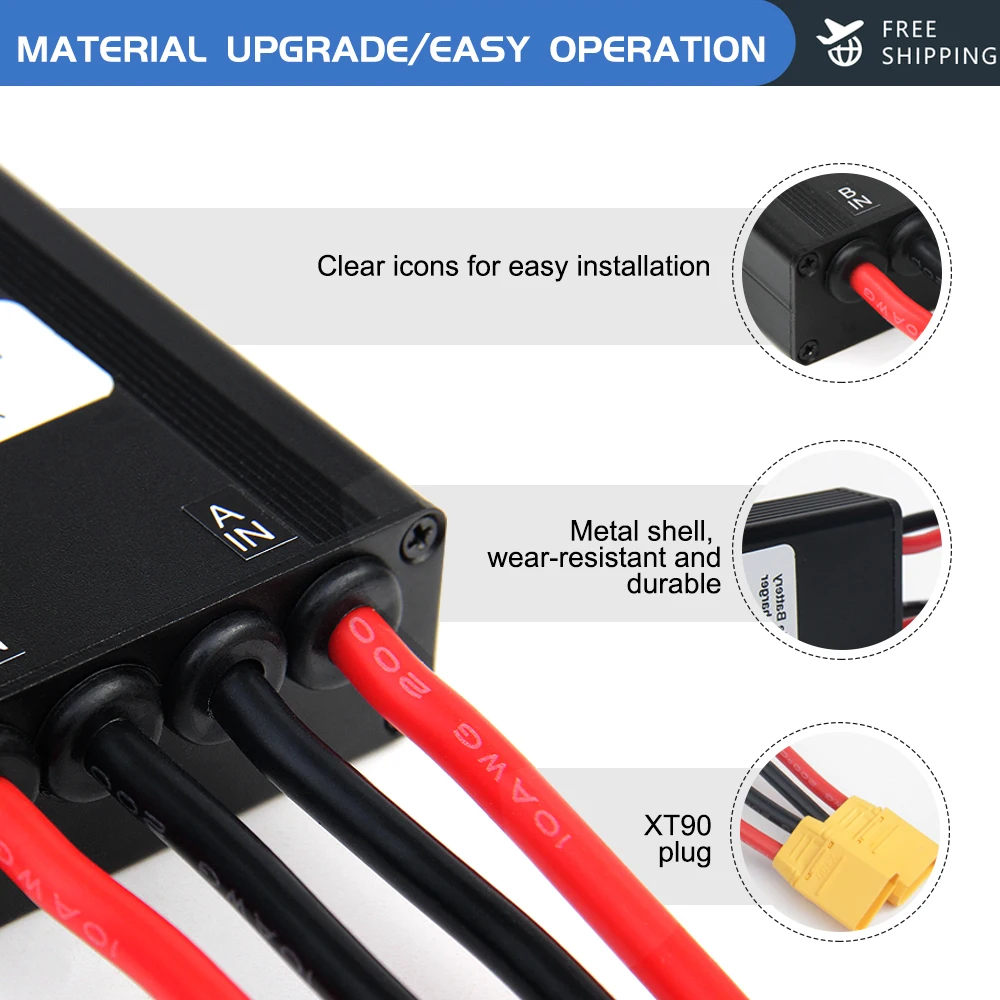 Bicicletta elettrica doppia batteria collegare 20-72V 60/80/100A 40-100V 120A adattatore convertitore di scarica modulo Ebike scarico bilanciato