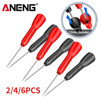 2/4/6pcs Instrumentation Test Probe Digital Multimeter Test Equipment 10A 600V Instrument Part Test Pen Clamp Copper Lead Plug