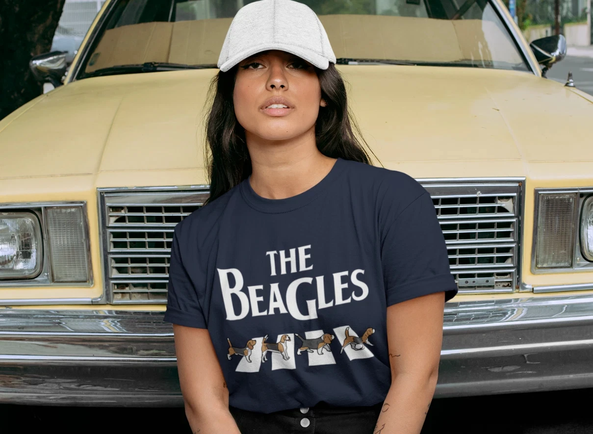 2026 New The Beagles Abbey Road Funny Music Parody T SHIRT Animal Lover GIFT TEE