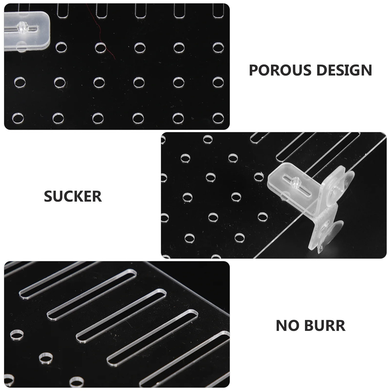 Aquarium Isolation Board Schüssel Separator Acryl Teiler Transparent Abgeschnitten Aquarium Saugnapf Baby