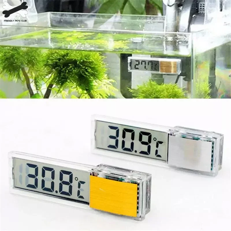 

Aquarium thermometer Digital LCD electronic fish tank 3D Digital temperature gauge sticker shrimp fish turtle G3615