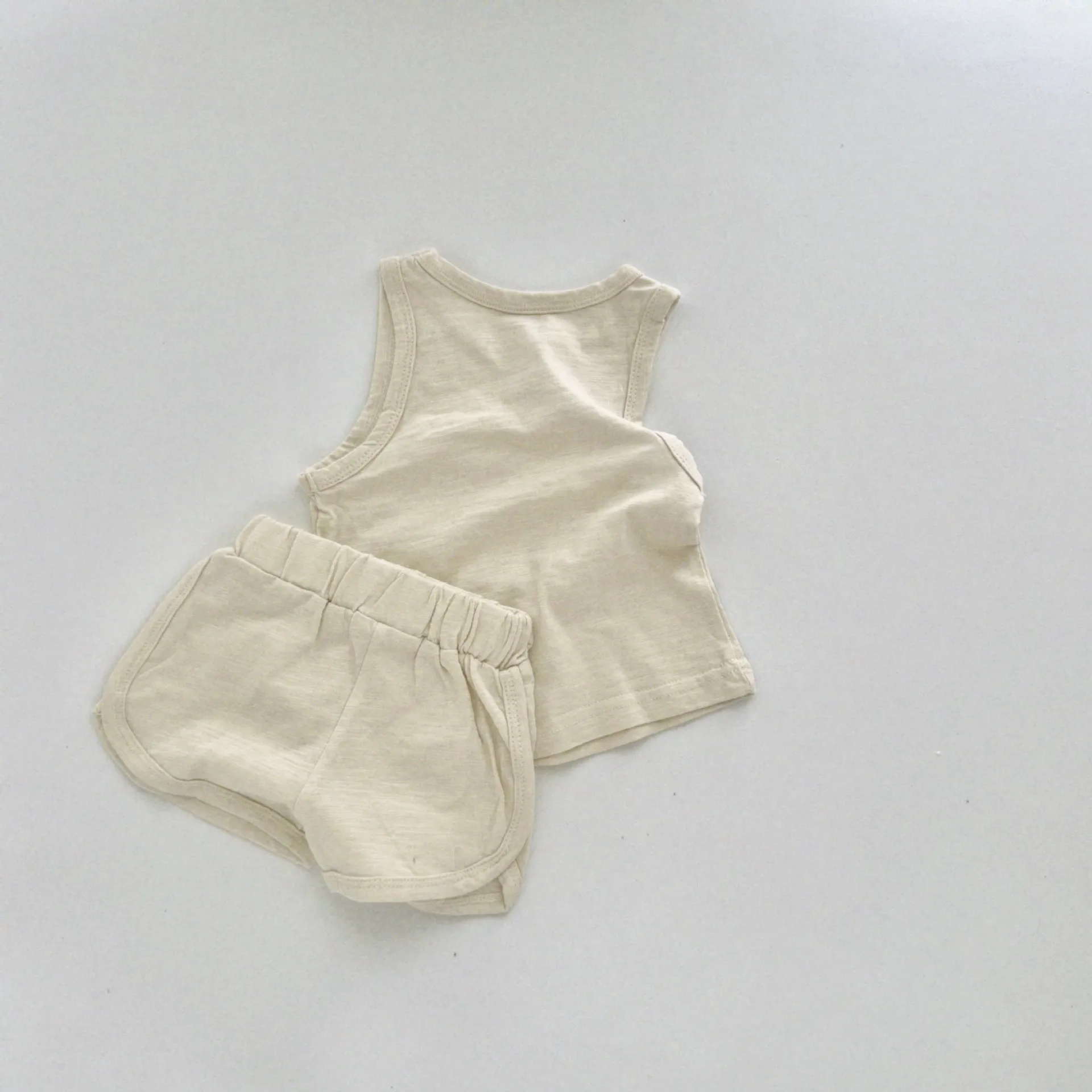 TZ22189 Summer New Arrival Toddler Set with Small Vest Two-Piece Set Infant Sportswear Combo