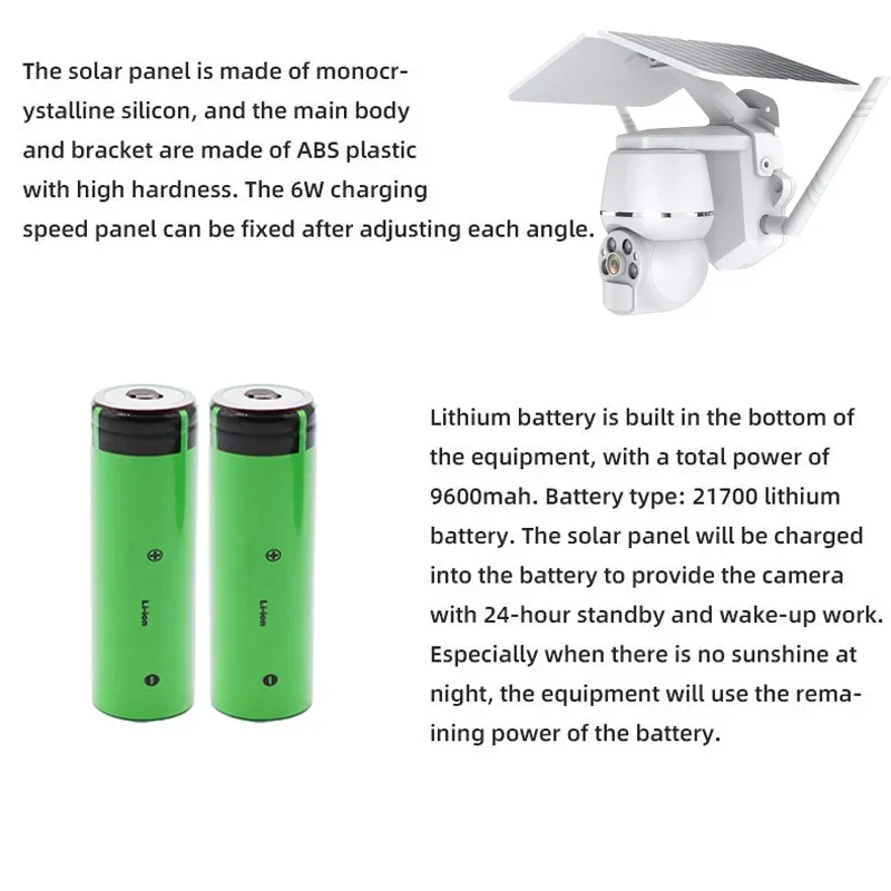 4g Outdoor House Surveillance Cameras Network Intelligence Solar Energy Camera Ptz Wireless 4g Sim Card PIR Human Detection
