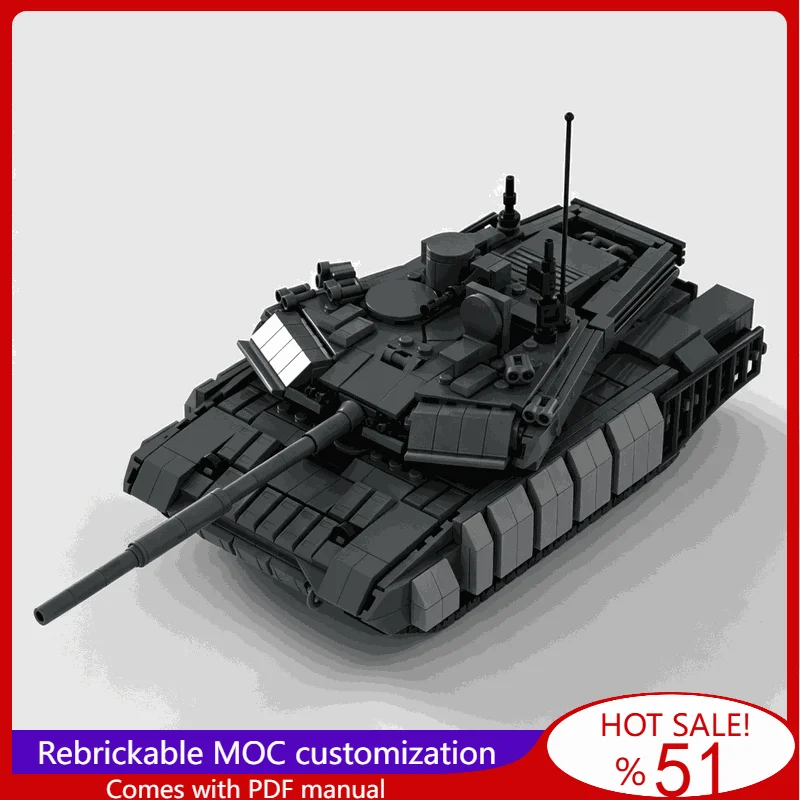 908 PCS T 90M Advanced Modern Main Battle War Series Tank Building Blocks DIY Assembly Educational Collection Festival Gifts Toy