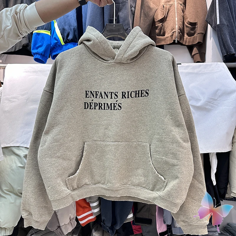 Winter Vintage Enfants Riches Deprimes Hoodies Washed Gradient Tie Dyeing Letter High Streetwear Men Women ERD Sweatshirts