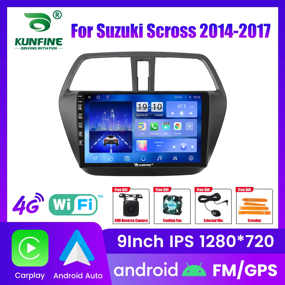 Android Car Radio For Suzuki Scross 2014-2017 Car Stereo 2Din Octa Core GPS Navigation Player IPS Screen Carplay Android Auto