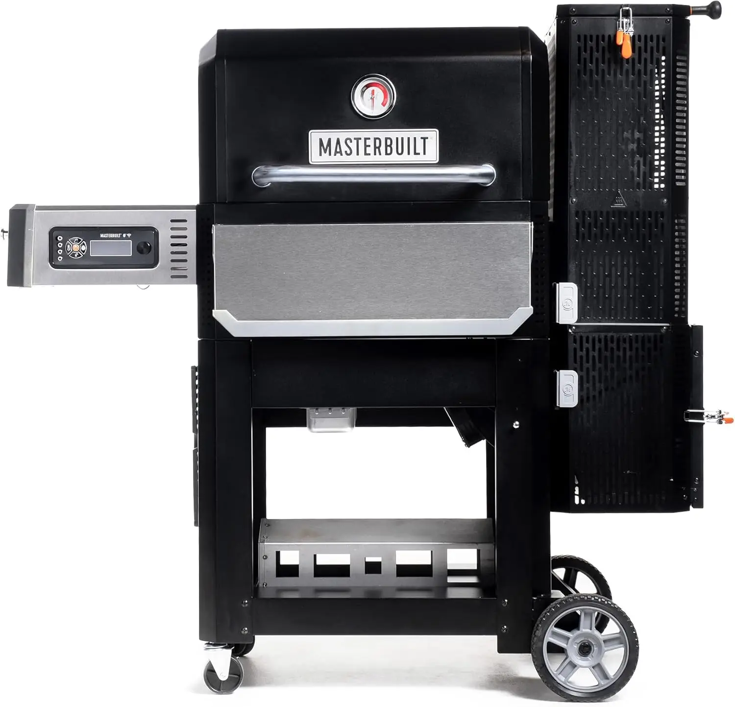 

Masterbuilt® Gravity Series® 800 Smoker Grill - Charcoal Grill plus Griddle Insert, Digital Control, App Connectivity, 800 Cooking Square Inches in Black, Model
