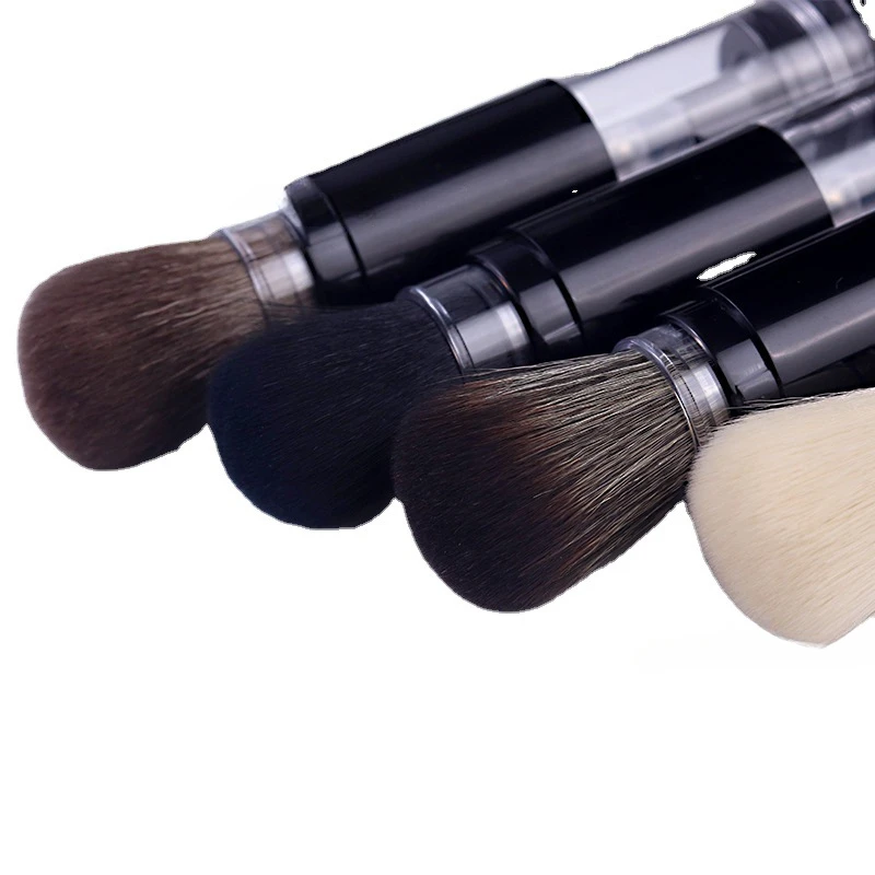 Dense Soft Bristle Makeup Artificial Fiber Cosmetic Powder Brushes Refillable Powder Brush Foundation Blush Tool Large Dispenser