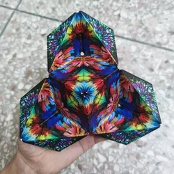 3D Dreamy Changeable Magnetic Magic Square Infinite Flippig Geometry Puzzle Game Antistress Fidget Toy Children Birthday Gift