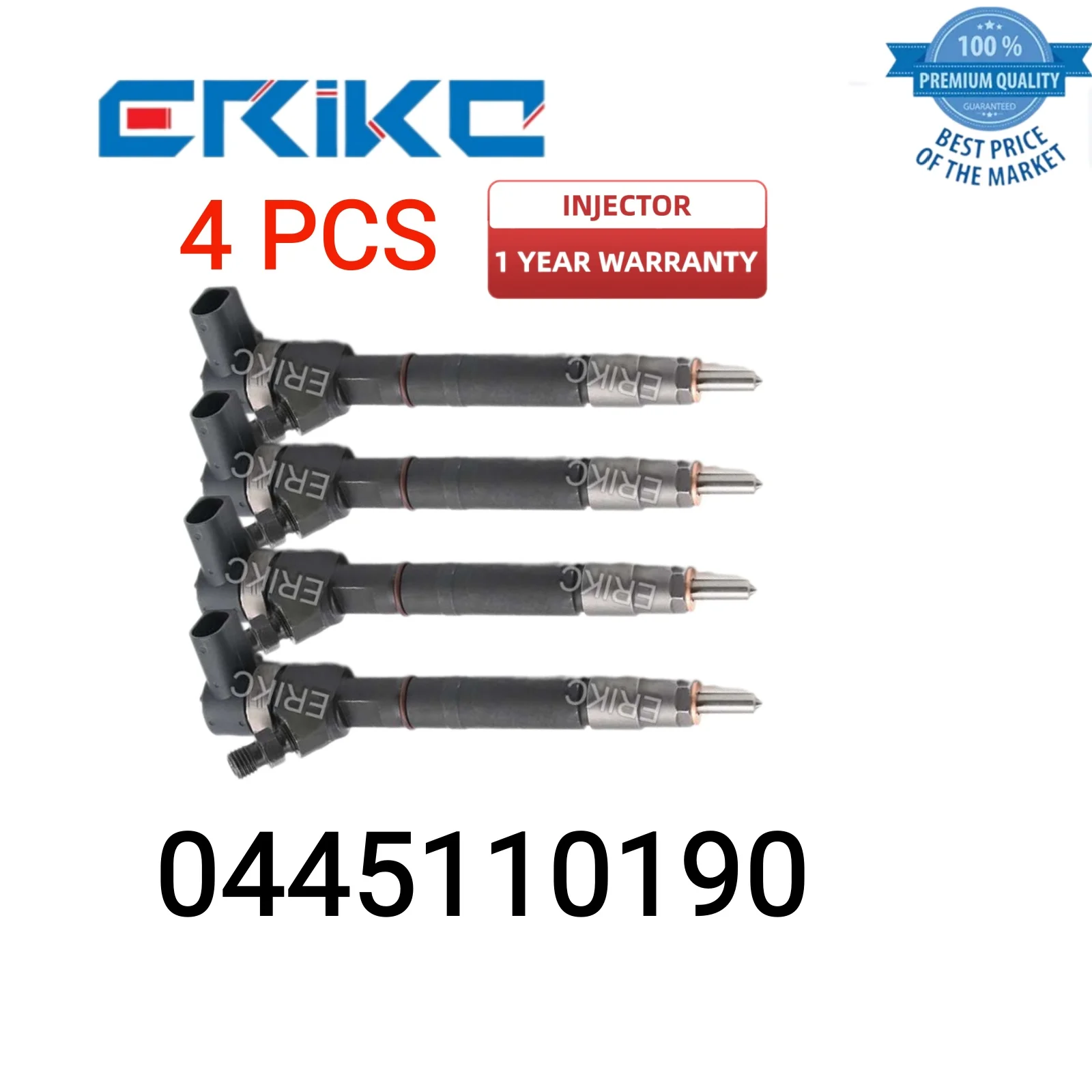 

4 PCS 0445110190 Common Rail Injector 0 445 110 190 Injector Body 0445 110 190 Injector Assy 0986435055 for Dodge Sprinter