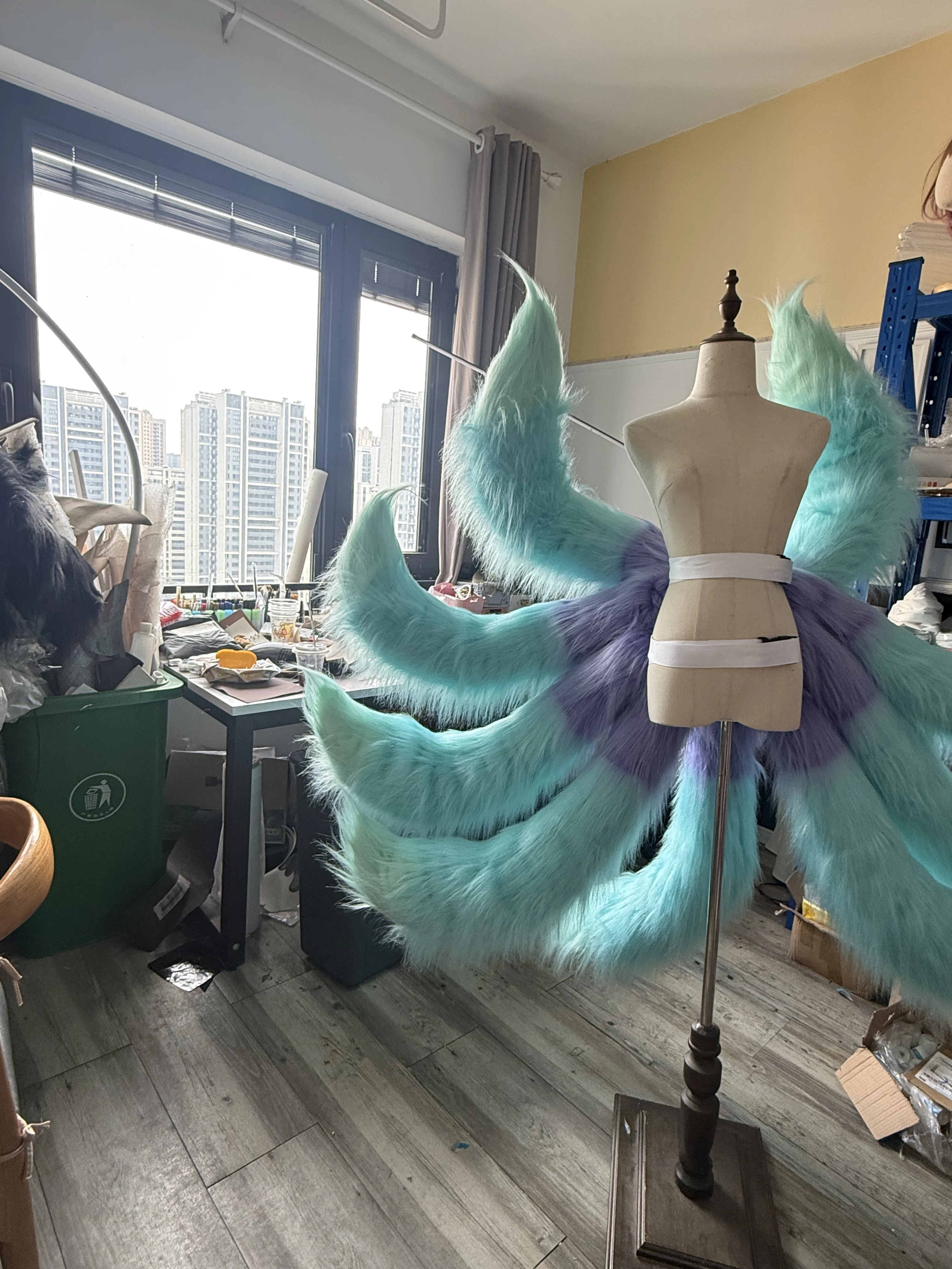 Ahri Tail LOL The Nine-Tailed Fox  Cosplay Props for Halloween Christmas Party