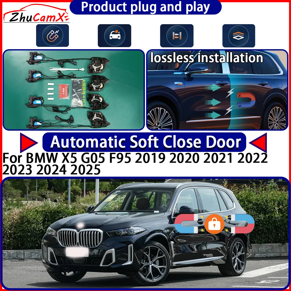 

Door Lock Actuator for BMW X5 G05 F95 2019 2020 2021 2022 2023 2024 2025 Soft Close Door Kit Power Latch System Auto Pull Door