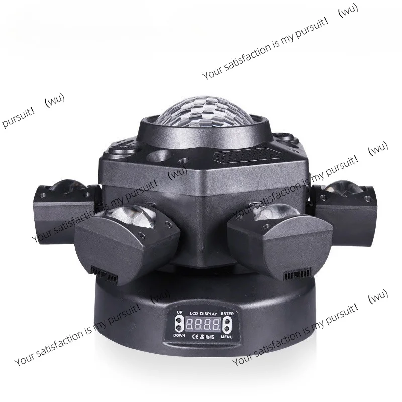 Kaleidoscope Six-Arm Little King Kong Stage Light Colorful Laser Effect Light Clear Bar KTV Private Room Background Light