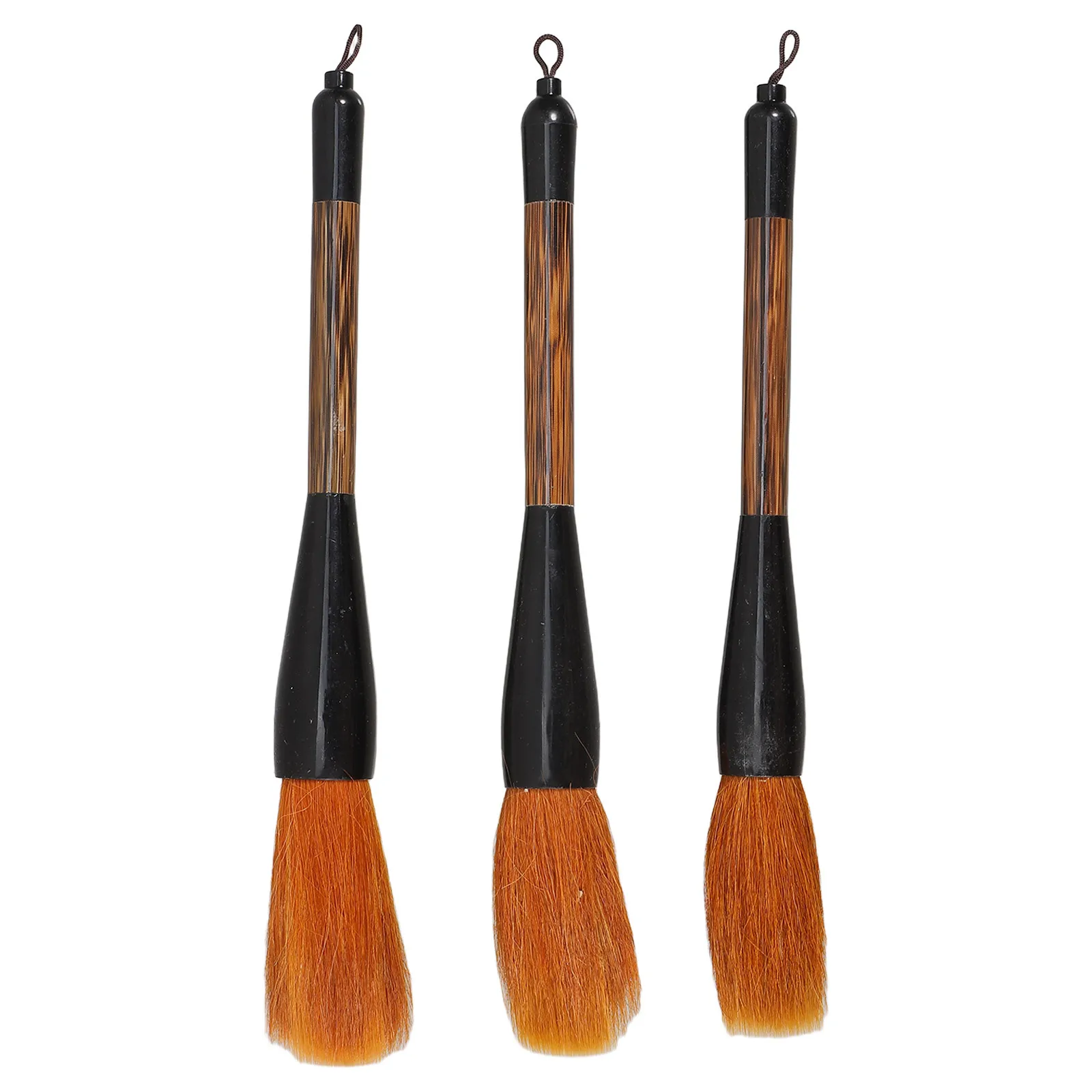

3Pcs Large Medium Small Wolf Hair Calligraphy Brush Set Smooth Ink Flow Sumi Artistic Supplies Chinese Paint Brush