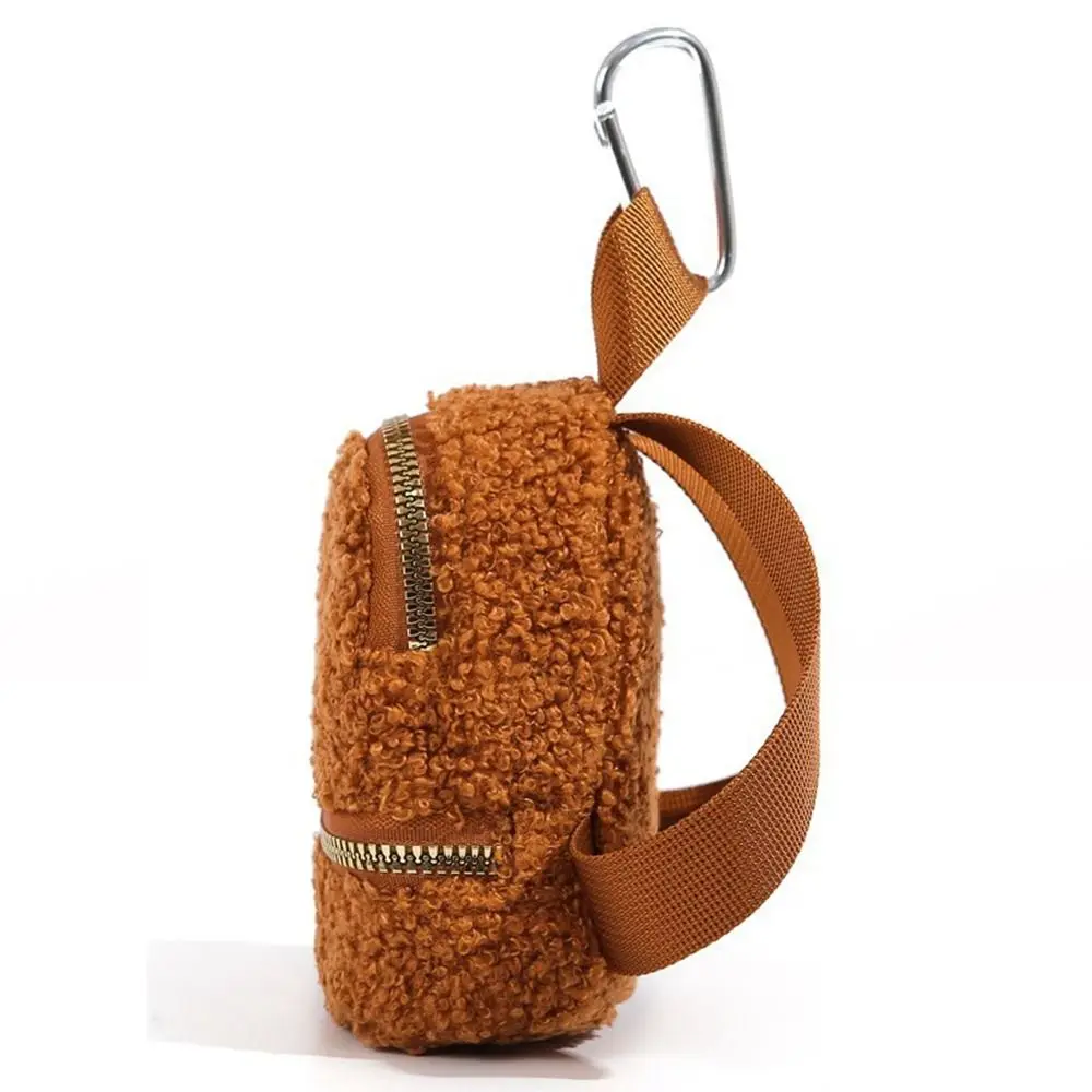 

Lipstick Storage Pendant Coin Purse Keychain Wool Fleece Lamb Mini Storage Bag Cute Jewelry Packing Bag Small Makeup Bag Travel