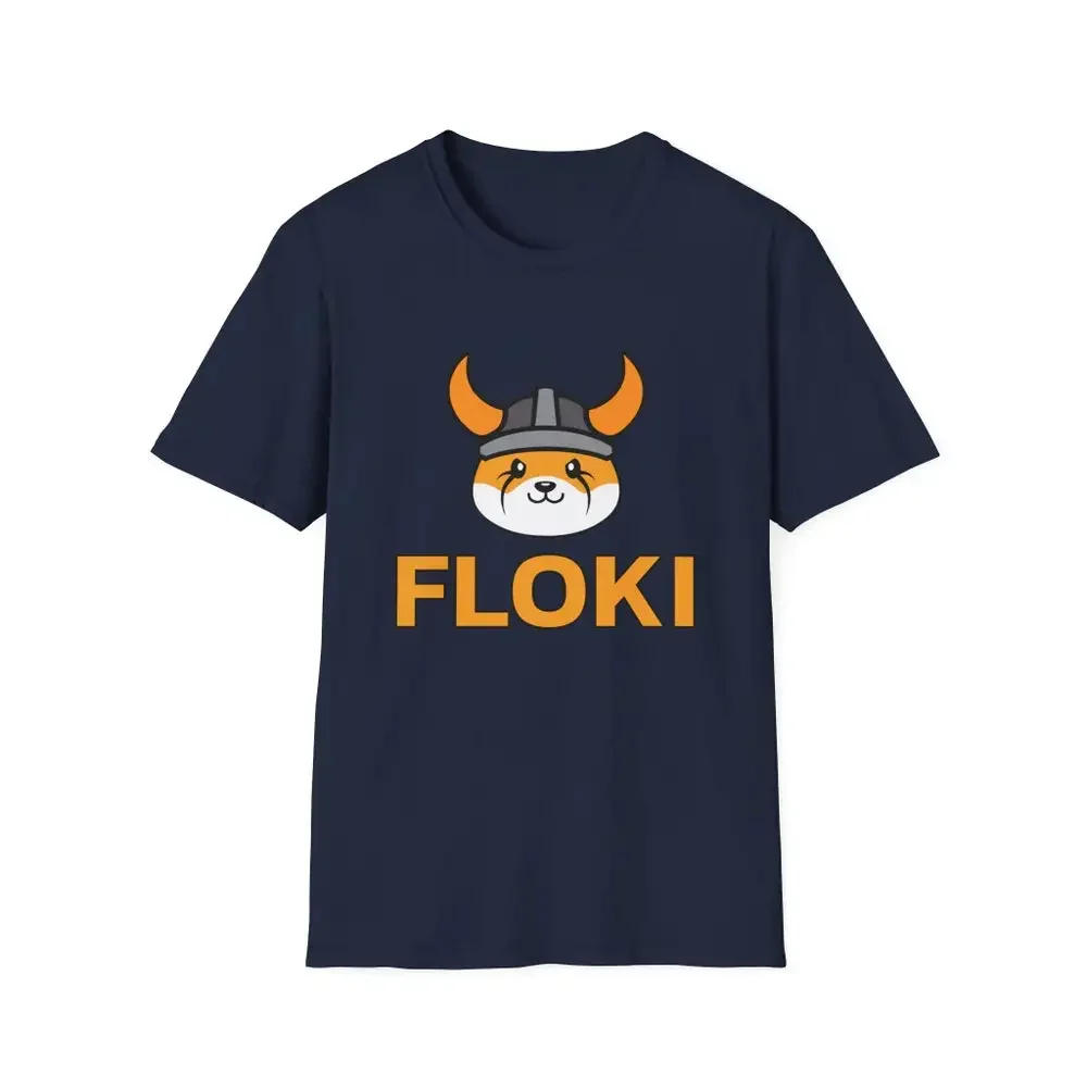 Floki Inu Memecoin Crewneck T Shirt Cryptocurrency Crypto Token