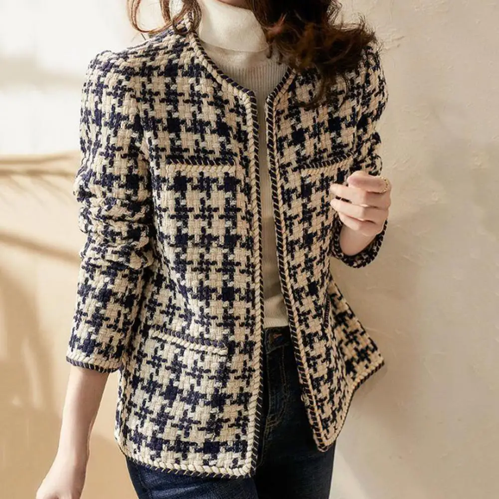 

Thermal Contrast Color Rough Surface Lady Winter Coat for Daily Wear