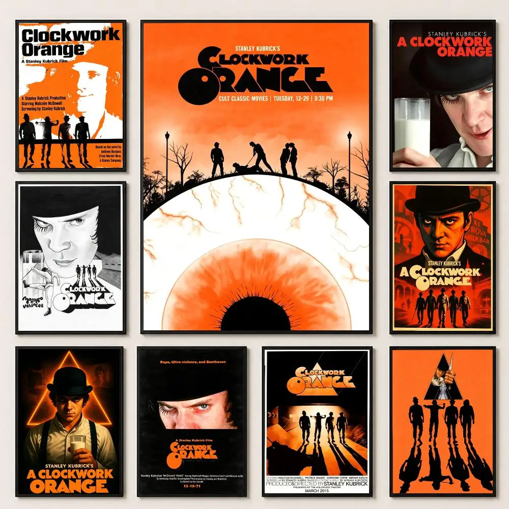 movie A Clockwork Orange Poster Poster HD Printing Premium Style for Home Decor for Bedrooms Hallways Cafes Gift