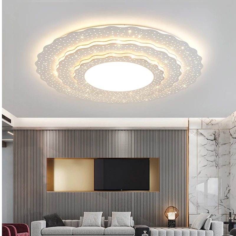 

Modern Round Simple Led Ceiling Lamp For Bedroom Living Room Hotel Lobby Conference Hall Acrylic Lighting Needs Customization