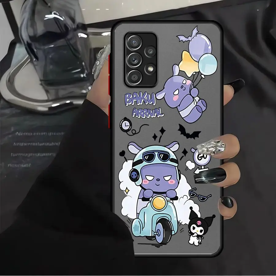 عودة غطاء الهاتف حقيبة لهاتف سامسونج غالاكسي A53 A24 A52 A56 A25 A26 A34 A21s A73 A54 A22 A35 A36 سانريو موتورز ميلودي كورومي #4