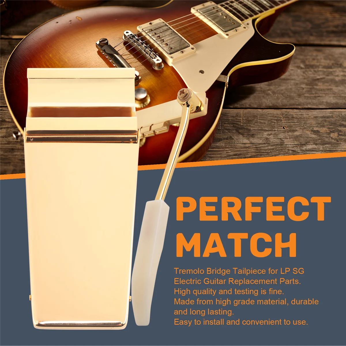 NN89R 1PC Long Verson Maestro Vibrola Vibrato 트레몰로 브리지 SG LP 스타일 일렉트릭 기타 부품