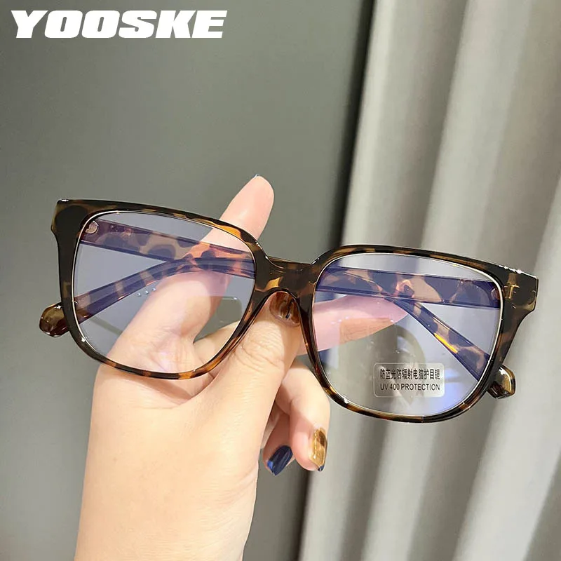 YOOSKE Radiation Resistant blue Light Resistant Paired Myopia Eyeglass Fram New women's Versatile And Minimalist Eyeglass Frame