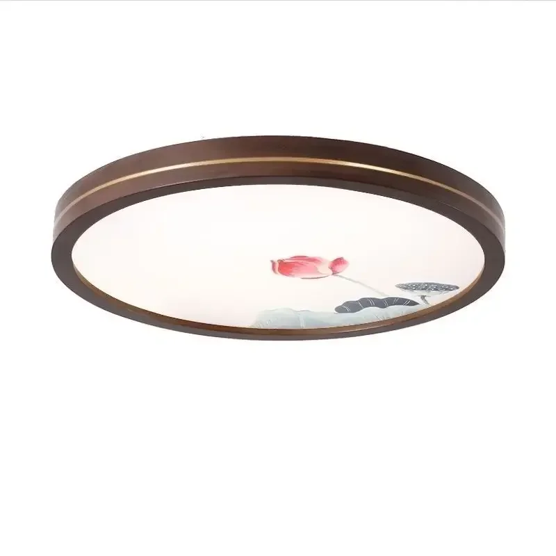 Ultra-thin modern LED wooden ceiling lamp living room dining room bedroom lighting indoor lighting 110V 220V